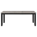  Coaster Furniture Elodie 121221 Rectangular 78-inch Extension Leaf Dining Table - Black IMAGE 3
