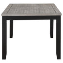  Coaster Furniture Elodie 121221 Rectangular 78-inch Extension Leaf Dining Table - Black IMAGE 4