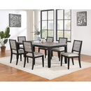  Coaster Furniture Elodie 121221 Rectangular 78-inch Extension Leaf Dining Table - Black IMAGE 7