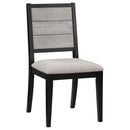  Coaster Furniture Elodie 121222 Wood Dining Side Chair - Grey and Black IMAGE 1