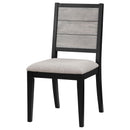  Coaster Furniture Elodie 121222 Wood Dining Side Chair - Grey and Black IMAGE 4