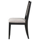  Coaster Furniture Elodie 121222 Wood Dining Side Chair - Grey and Black IMAGE 5