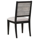  Coaster Furniture Elodie 121222 Wood Dining Side Chair - Grey and Black IMAGE 6