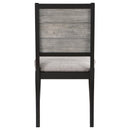  Coaster Furniture Elodie 121222 Wood Dining Side Chair - Grey and Black IMAGE 7