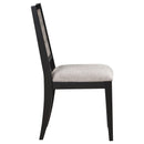  Coaster Furniture Elodie 121222 Wood Dining Side Chair - Grey and Black IMAGE 9