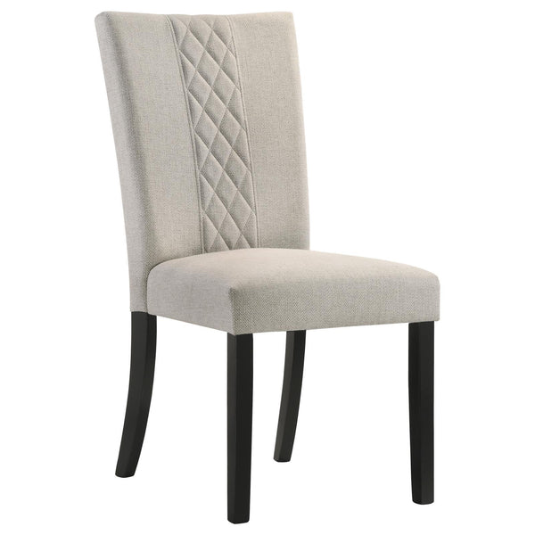  Coaster Furniture Malia 122342 Fabric Upholstered Dining Side Chair - Beige IMAGE 1
