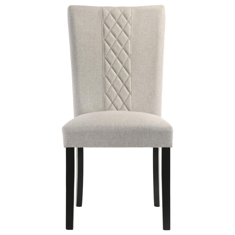  Coaster Furniture Malia 122342 Fabric Upholstered Dining Side Chair - Beige IMAGE 3