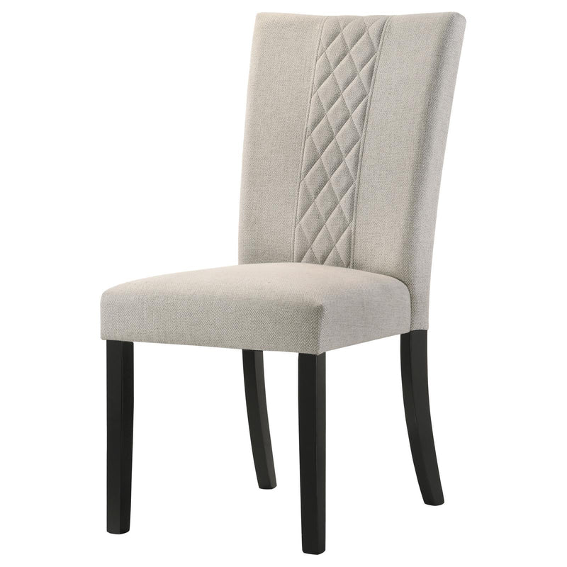  Coaster Furniture Malia 122342 Fabric Upholstered Dining Side Chair - Beige IMAGE 4