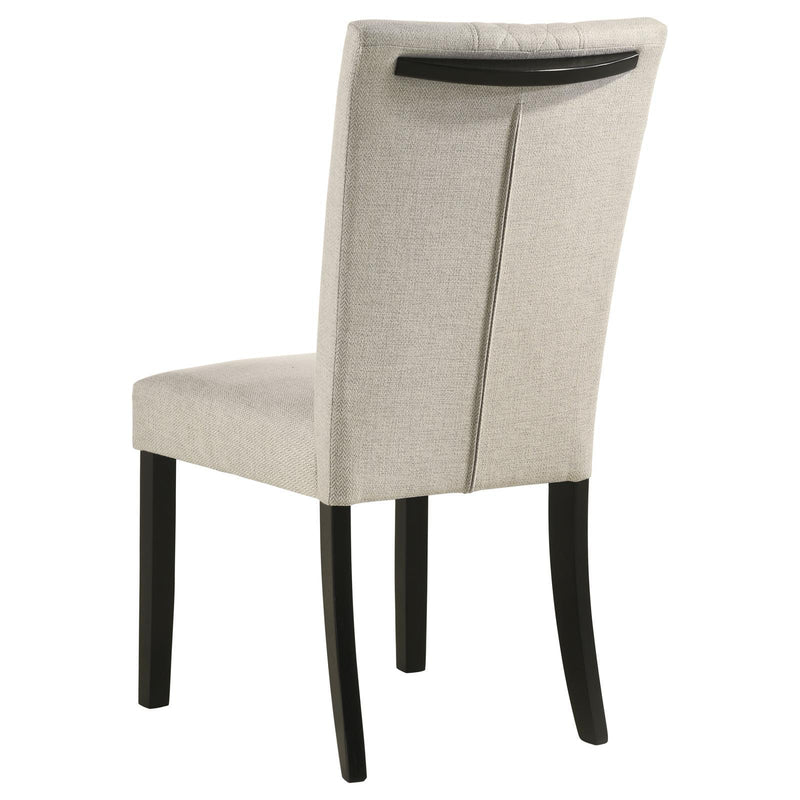  Coaster Furniture Malia 122342 Fabric Upholstered Dining Side Chair - Beige IMAGE 6