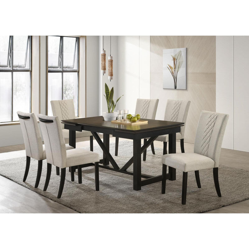 Coaster Furniture Malia 122342 Fabric Upholstered Dining Side Chair - Beige IMAGE 9