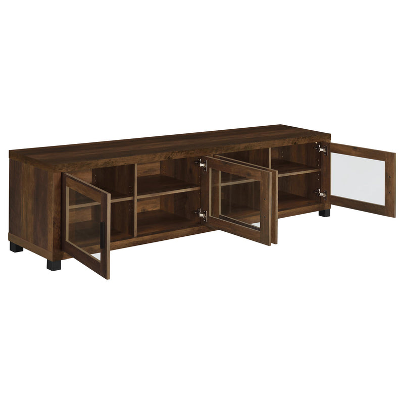  Coaster Furniture Sachin 736293-SET 3-piece Entertainment Center with 79" TV Stand - Dark Pine IMAGE 10