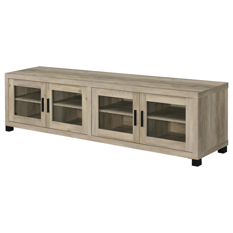  Coaster Furniture Sachin 736283-SET 3-piece Entertainment Center with 79" TV Stand - Antique Pine IMAGE 12
