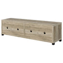  Coaster Furniture Sachin 736283-SET 3-piece Entertainment Center with 79" TV Stand - Antique Pine IMAGE 16