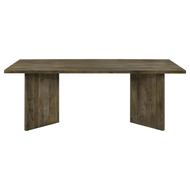  Coaster Furniture Tyler 130511 80-inch Solid Wood Dining Table - Mango Brown IMAGE 2