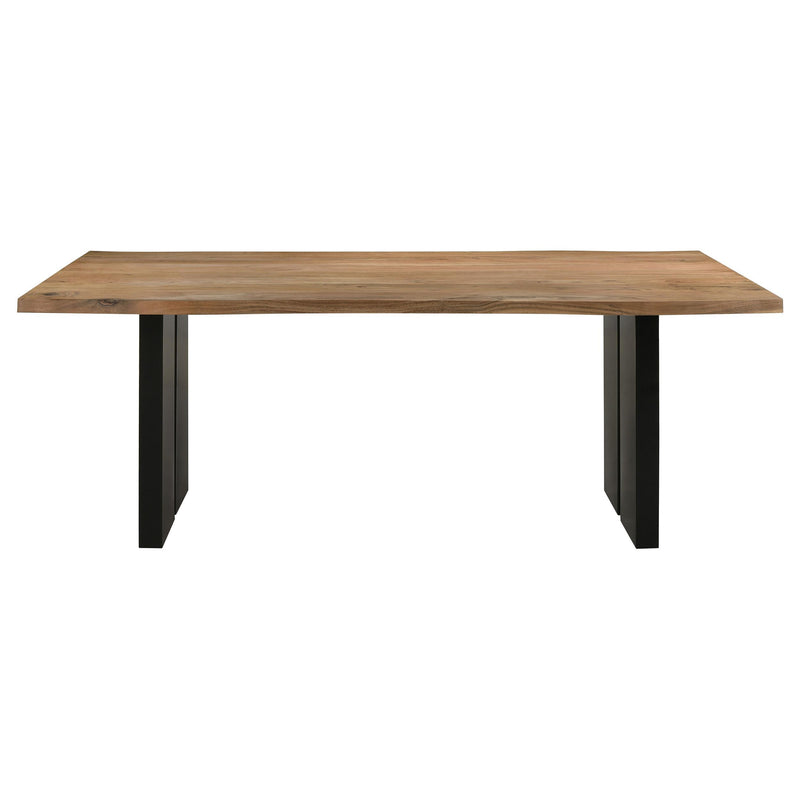  Coaster Furniture Bradshaw 115541 80-inch Live Edge Wood Dining Table - Natural Acacia IMAGE 2