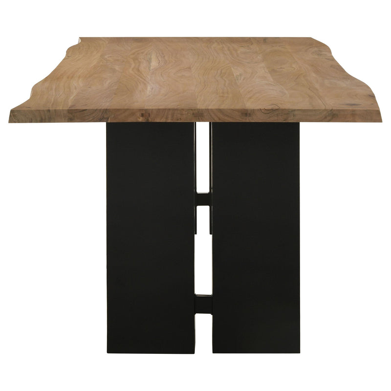  Coaster Furniture Bradshaw 115541 80-inch Live Edge Wood Dining Table - Natural Acacia IMAGE 3
