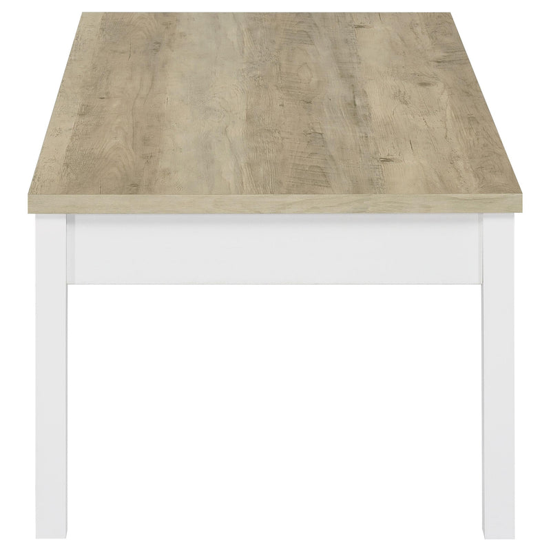  Coaster Furniture Stacie 709950 3-piece Coffee Table Set - Distressed Pine and White IMAGE 5