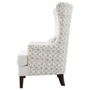  Coaster Furniture Pippin 904066 Upholstered High Wingback Accent Chair - Latte IMAGE 5