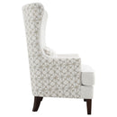  Coaster Furniture Pippin 904066 Upholstered High Wingback Accent Chair - Latte IMAGE 9