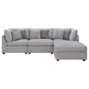  Coaster Furniture Cambria 551511-S4A 4 pc Upholstered Modular Sectional - Grey IMAGE 4