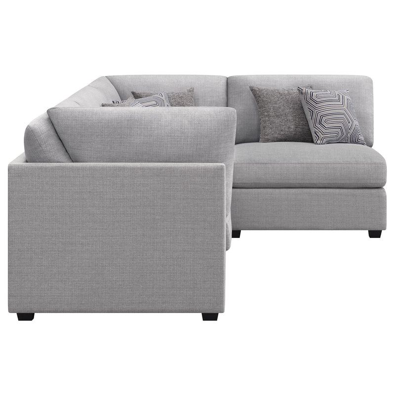  Coaster Furniture Cambria 551511-S4B 4 pc Upholstered Modular Sectional - Grey IMAGE 5