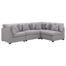  Coaster Furniture Cambria 551511-S5A 5 pc Upholstered Modular Sectional - Grey IMAGE 1