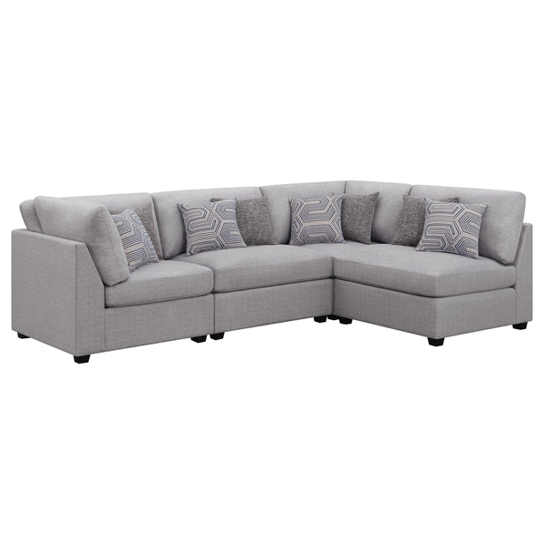  Coaster Furniture Cambria 551511-S5A 5 pc Upholstered Modular Sectional - Grey IMAGE 1