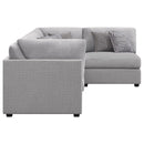  Coaster Furniture Cambria 551511-S5A 5 pc Upholstered Modular Sectional - Grey IMAGE 5