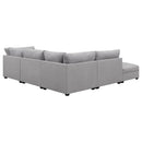  Coaster Furniture Cambria 551511-S5B 5 pc Upholstered Modular Sectional - Grey IMAGE 4