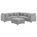  Coaster Furniture Cambria 551511-S6B 6 pc Upholstered Modular Sectional - Grey IMAGE 1
