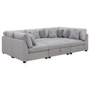  Coaster Furniture Cambria 551511-SET 6 pc Upholstered Modular Sectional - Grey IMAGE 10