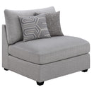  Coaster Furniture Cambria 551511-SET 6 pc Upholstered Modular Sectional - Grey IMAGE 14