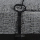  Coaster Furniture Bahrain 609541T 5-piece Upholstered Home Theater Seating - Charcoal IMAGE 4