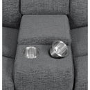  Coaster Furniture Bahrain 609541T 5-piece Upholstered Home Theater Seating - Charcoal IMAGE 5