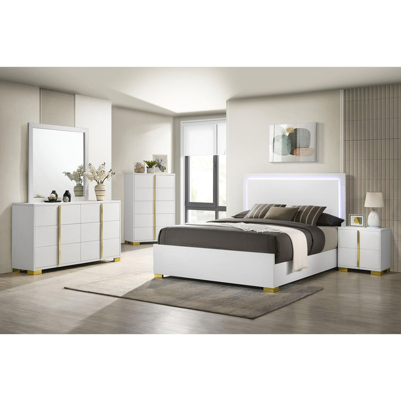  Coaster Furniture Marceline 222934 Dresser Mirror - White IMAGE 3