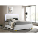  Coaster Furniture Marceline 222931F Wood Full LED Panel Bed - White IMAGE 2