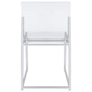  Coaster Furniture Adino 121182 Acrylic Dining Side Chair - Chrome IMAGE 8