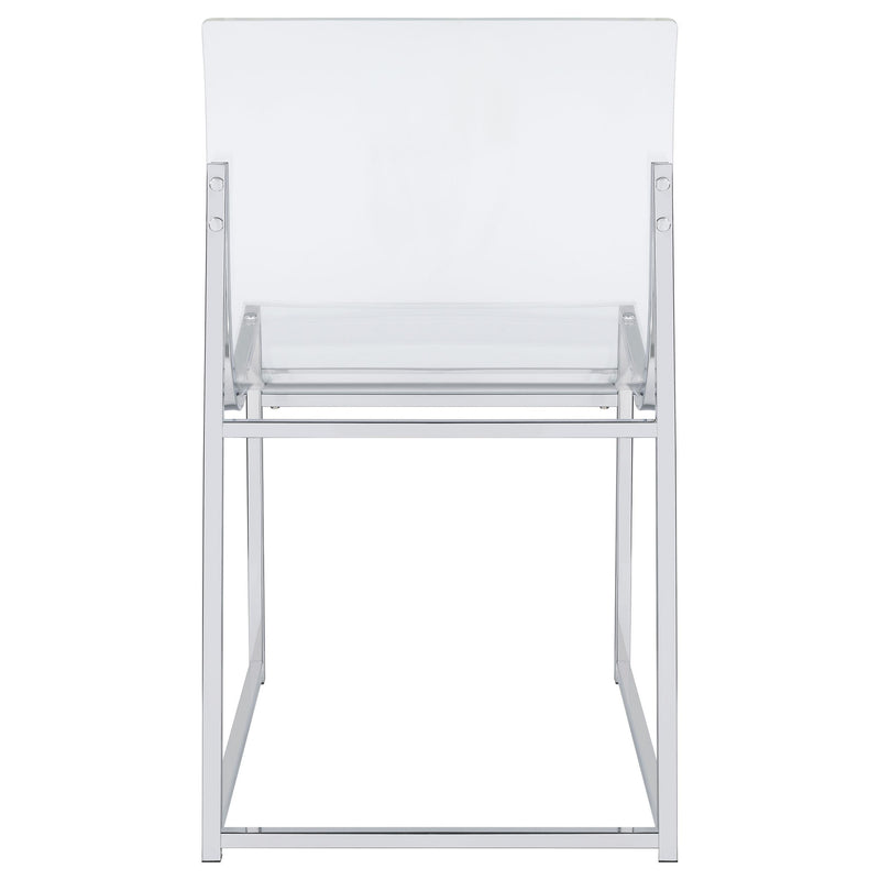  Coaster Furniture Adino 121182 Acrylic Dining Side Chair - Chrome IMAGE 8