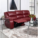  Coaster Furniture Camila 610241 Upholstered Motion Reclining Sofa - Red IMAGE 9