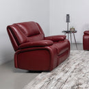  Coaster Furniture Camila 610243 Upholstered Glider Recliner Chair - Red IMAGE 8