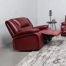  Coaster Furniture Camila 610243 Upholstered Glider Recliner Chair - Red IMAGE 9