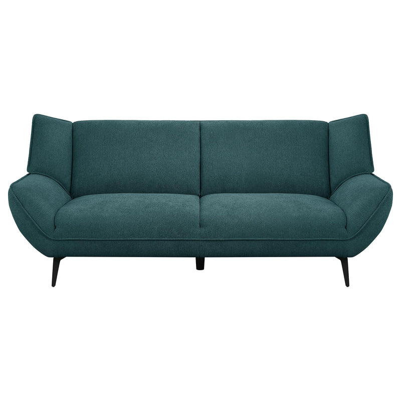  Coaster Furniture Acton 511161 Upholstered Flared Arm Sofa - Teal Blue IMAGE 3