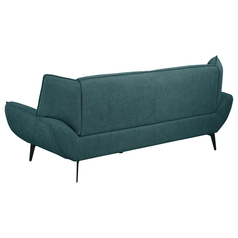  Coaster Furniture Acton 511161 Upholstered Flared Arm Sofa - Teal Blue IMAGE 6