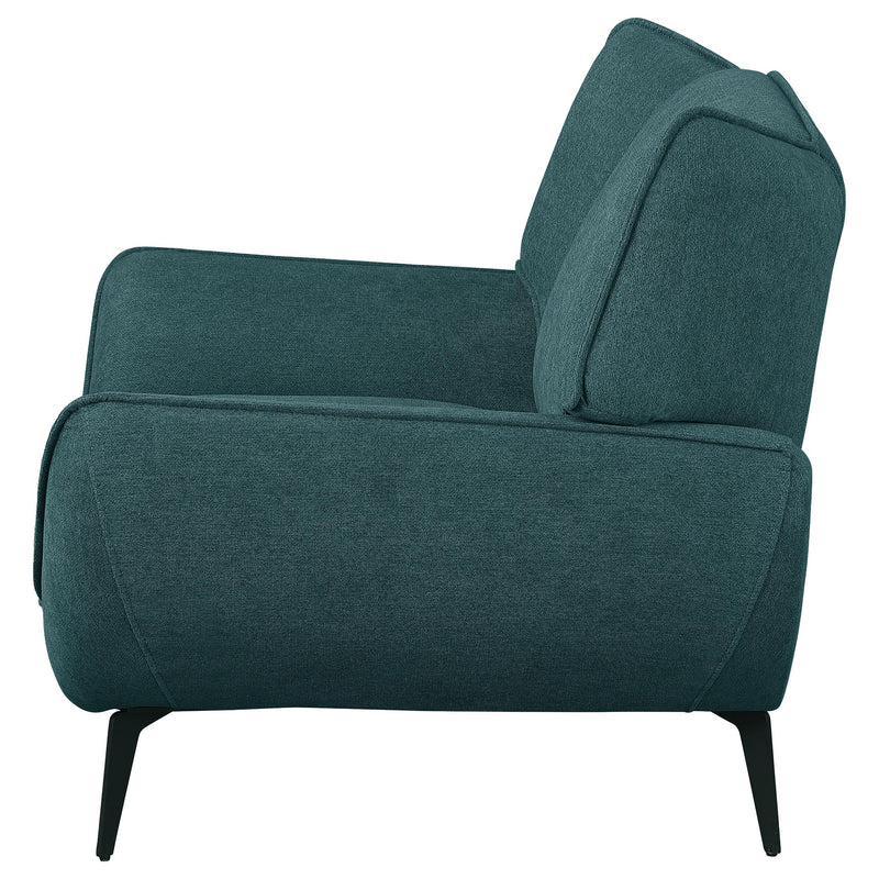  Coaster Furniture Acton 511163 Upholstered Flared Arm Accent Chair - Teal Blue IMAGE 5