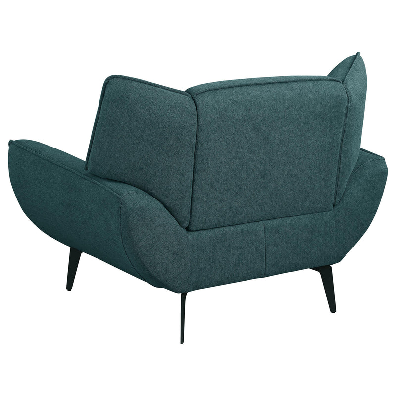  Coaster Furniture Acton 511163 Upholstered Flared Arm Accent Chair - Teal Blue IMAGE 6