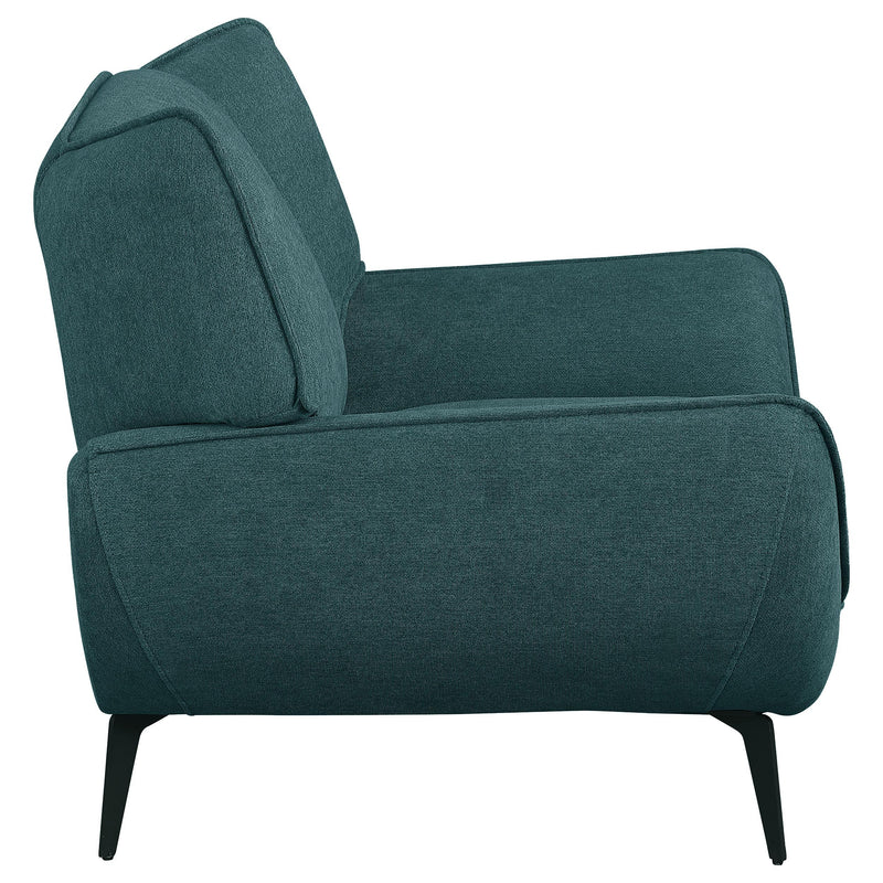  Coaster Furniture Acton 511163 Upholstered Flared Arm Accent Chair - Teal Blue IMAGE 7