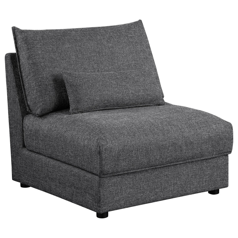  Coaster Furniture Sasha 551681-SETA 5 pc Upholstered Modular Sectional Sofa - Barely Black IMAGE 11
