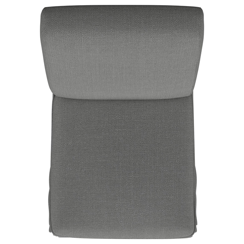  Coaster Furniture Shawna 100749 Upholstered Skirted Side Chair - Light Grey IMAGE 9