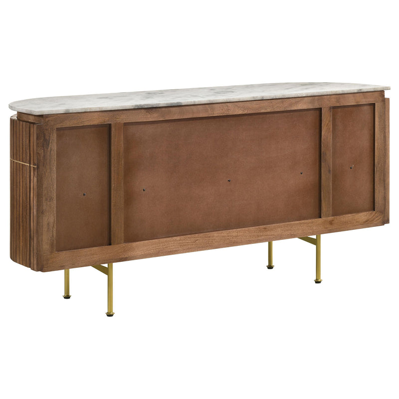  Coaster Furniture Ortega 105145 4-door Marble Top Sideboard Buffet Cabinet - Natural IMAGE 8