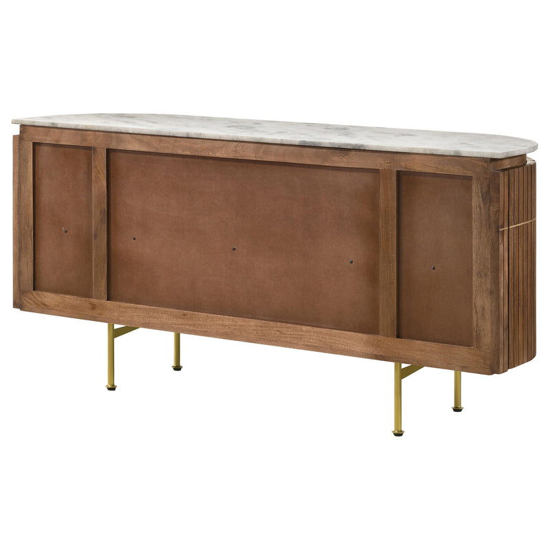  Coaster Furniture Ortega 105145 4-door Marble Top Sideboard Buffet Cabinet - Natural IMAGE 9